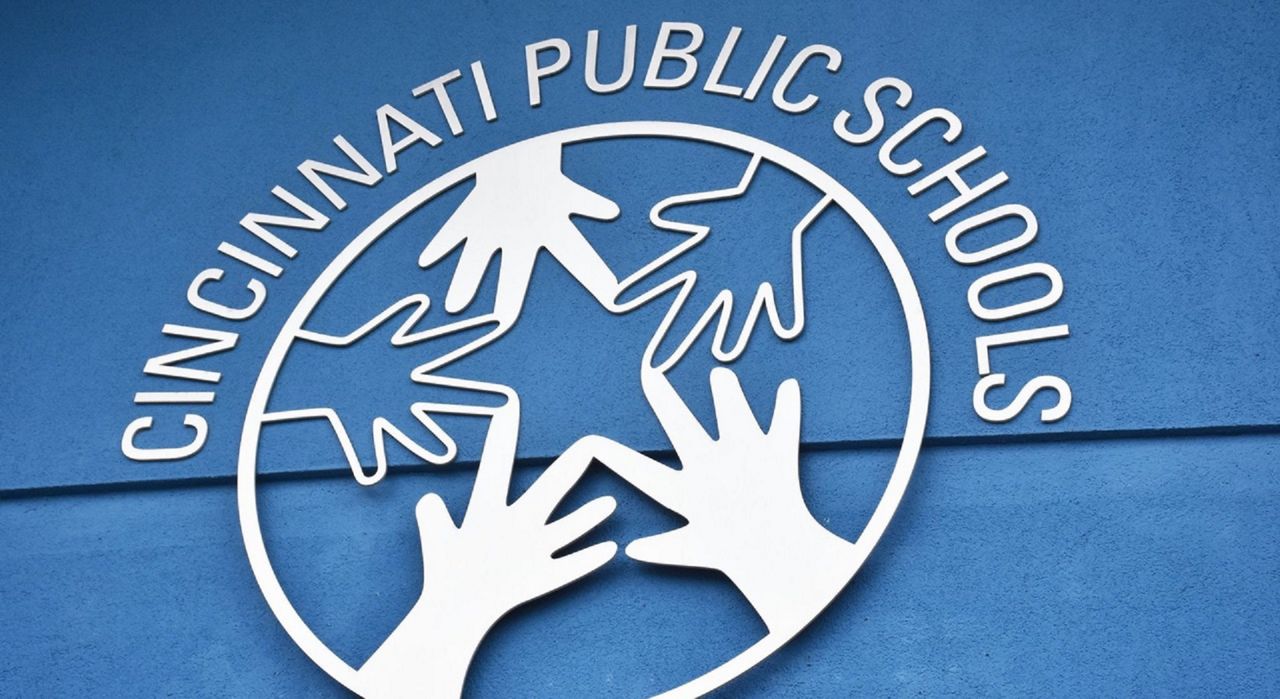 The Cincinnati Public Schools logo. (Casey Weldon/Spectrum News 1)