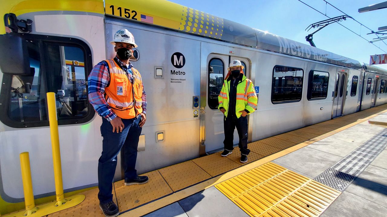 Crenshaw-LAX Rail Line map (Courtesy LA Metro)