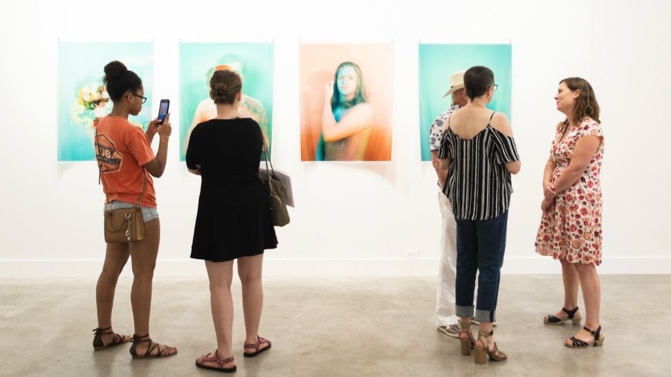Photo of The Contemporary Austin's Crit Group 2018 exhibition (Whitney Arostegui)