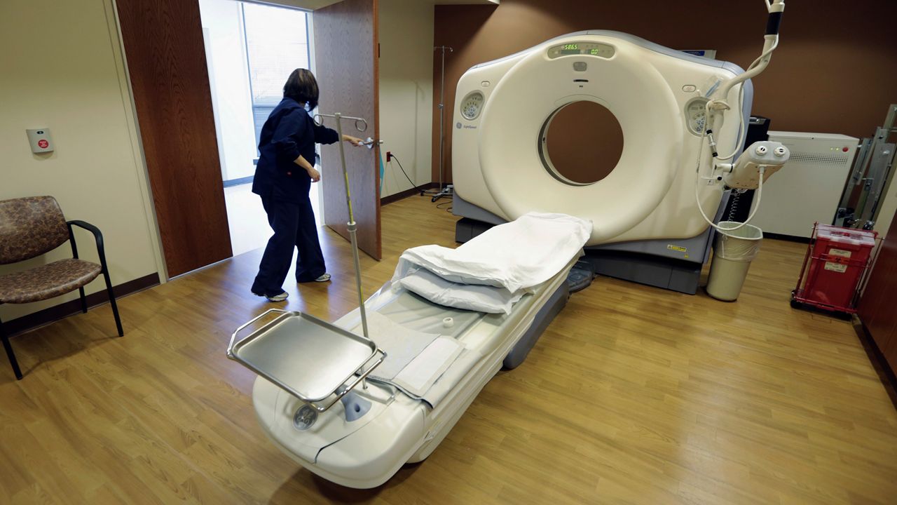 conserving fluid used in CT scans