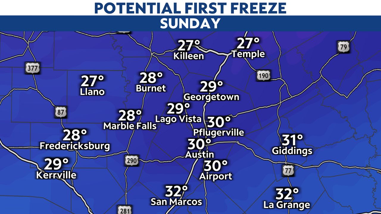Austin S First Freeze Will Likely