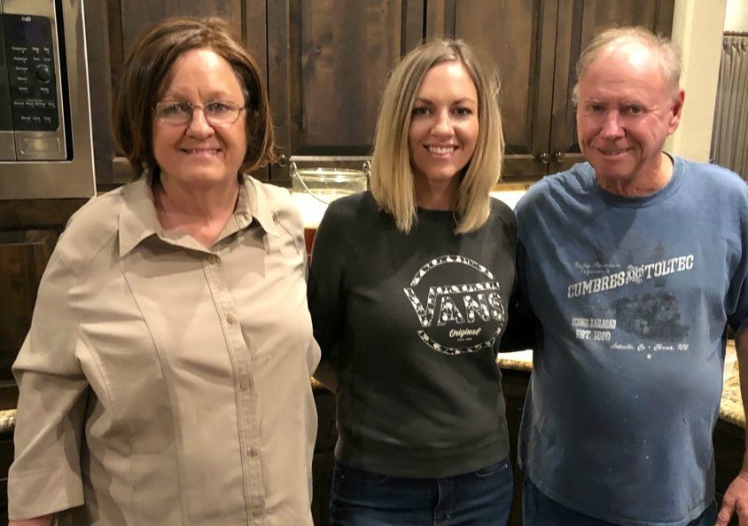 The Martinez family, owners and operators of Mr. W Fireworks, appears in this image from December 2019. (Lauren Due/Spectrum News)