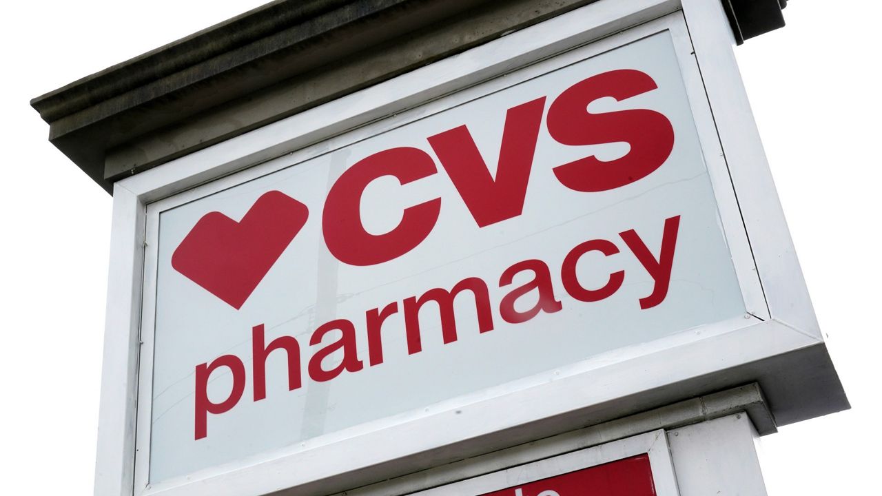 A CVS Pharmacy is shown in Mount Lebanon, Pa., on May 3, 2021. (AP Photo/Gene J. Puskar)