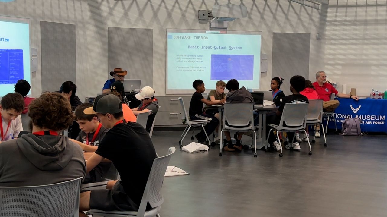 Cyber security attacks center of kids summer camp