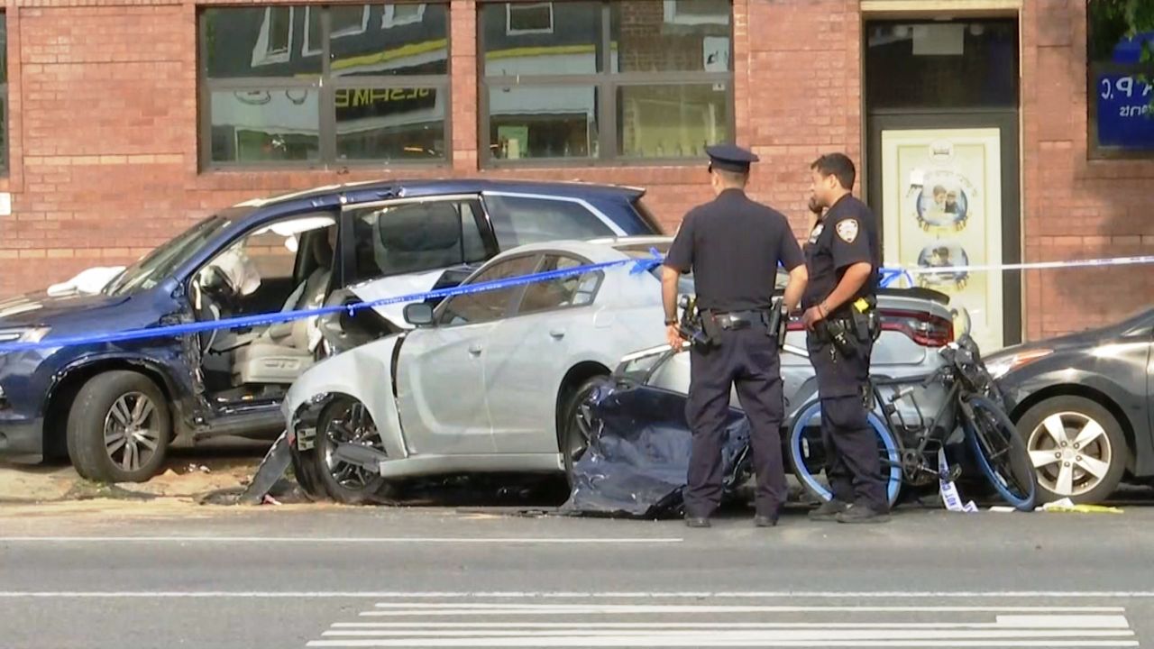 Bike driver crash