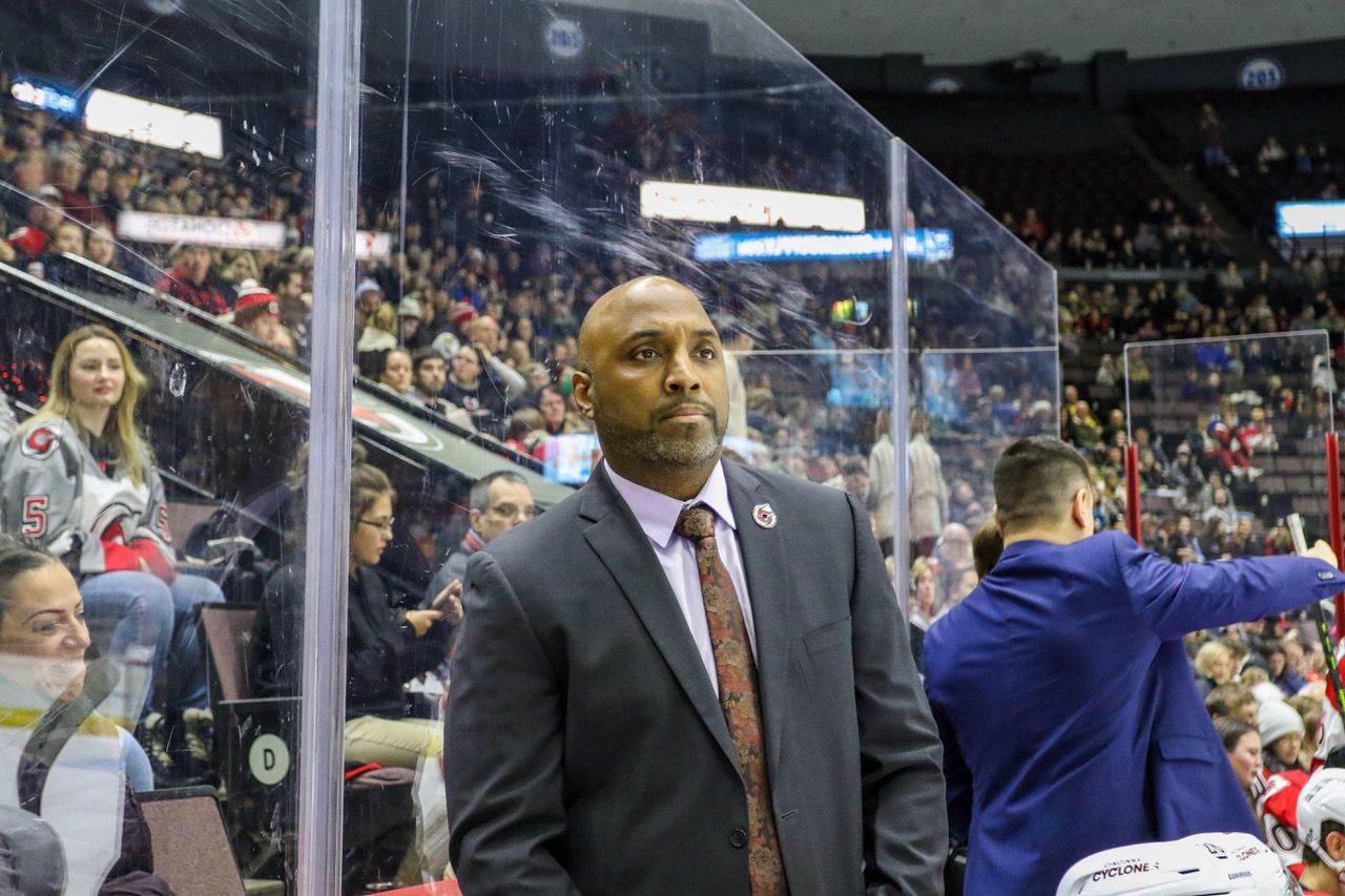 Jason Payne is one of the few black men to coach a professional hockey team.  (Photo: Cincinnati Cyclones)