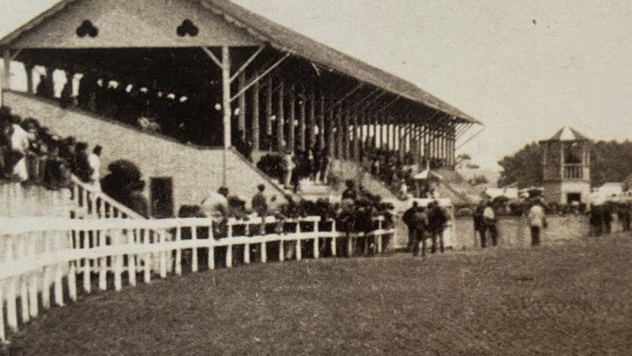 Historic photo of race course.