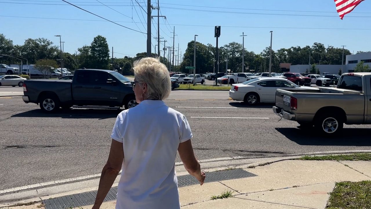 pedestrian crossing Dale Mabry 