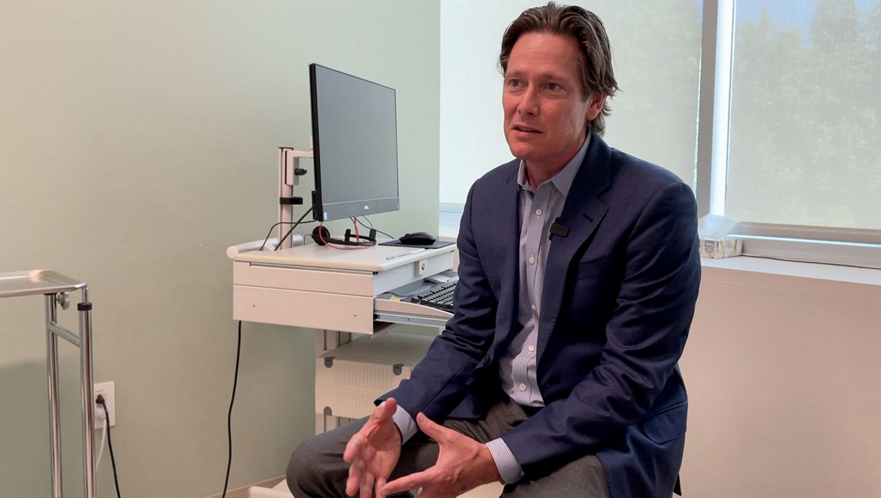 Prism Health North Texas CEO Dr. John T. Carlo appears in this image from July 2021. (Spectrum News 1/Stacy Rickard)