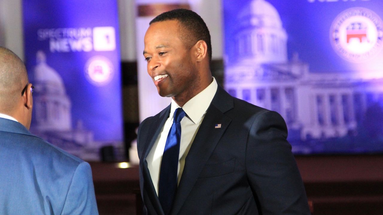 Attorney General Daniel Cameron attends the Republican primary debate for governor on Tuesday, March 7, 2023, in Louisville, Ky. (Spectrum News 1/Bryce Shreve)