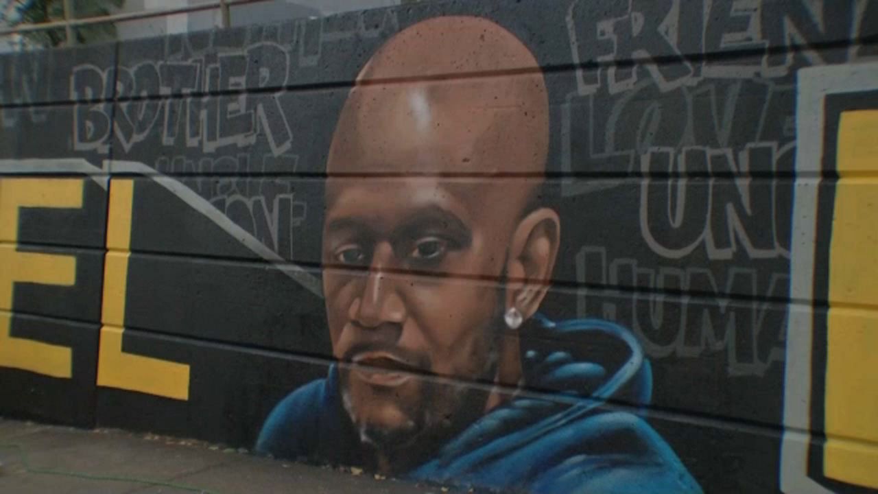 A mural painted in honor of Daniel Prude (Spectrum News 1)