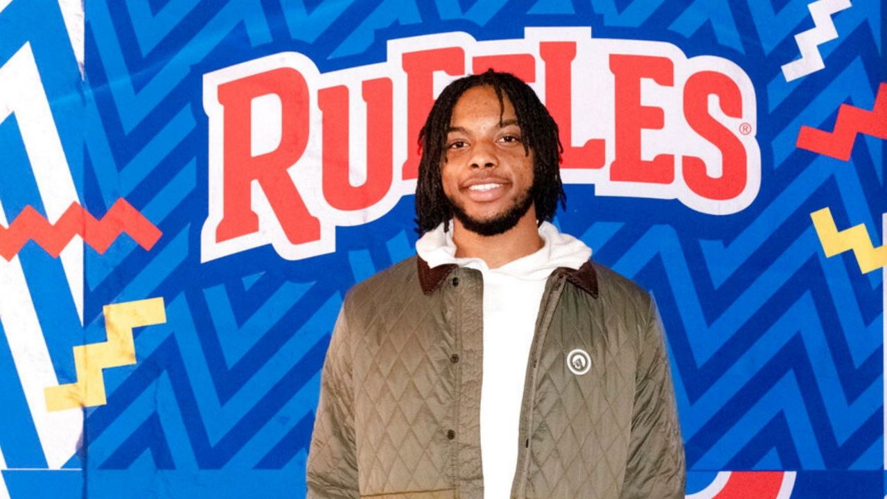 Cleveland Cavaliers Player Darius Garland attends 'The Block,' a three-day fan experience presented by MTN DEW and RUFFLES during NBA All-Star 2022 on Friday, Feb. 18 in Cleveland, Ohio. (Kaitlin K Walsh/ AP Images for Mountain Dew X Ruffles)