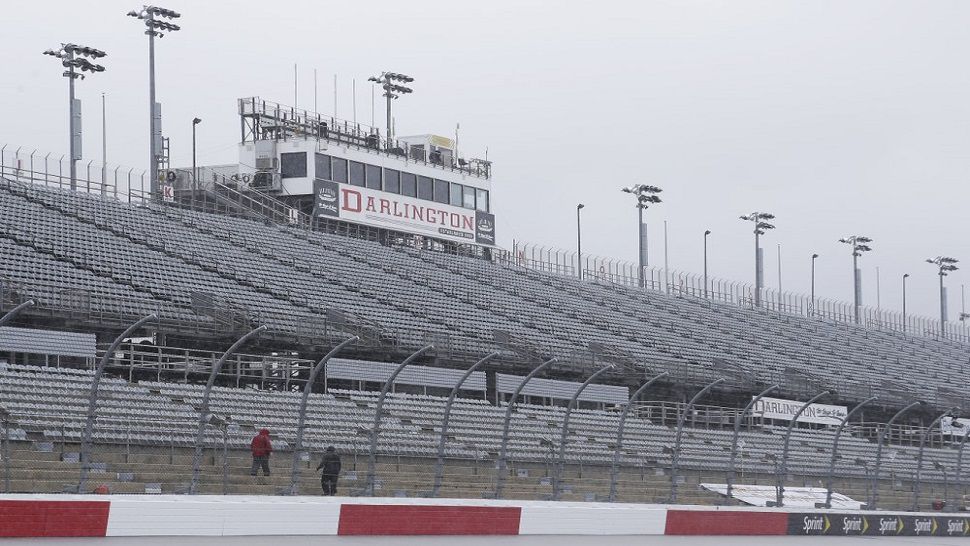 No fans are expected to be at the track when the stock cars return in front of a national television audience on May 17 in Darlington, South Carolina. 