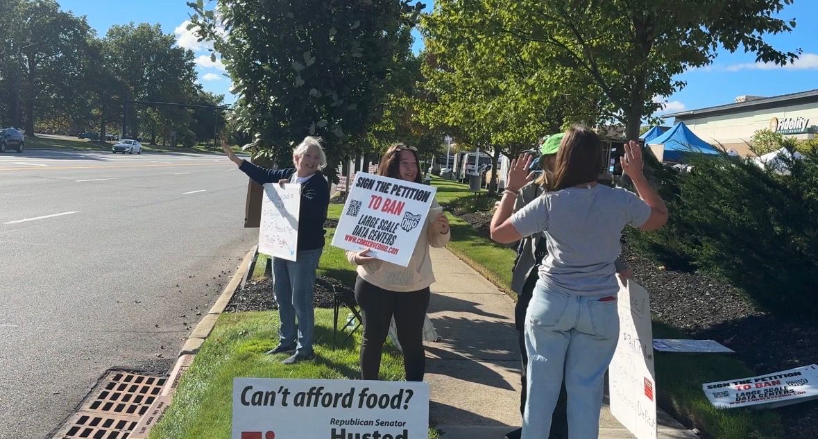 Conserve Ohio protests data centers ahead of midterm elections
