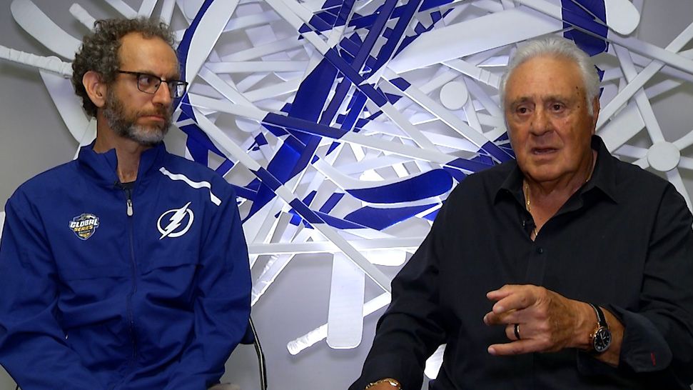 Bolts radio broadcast team of Mishkin and Esposito