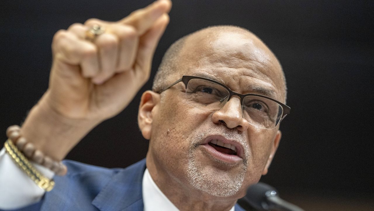 David Banks, chancellor of New York Public schools, answers a question during a House Subcommittee on Early Childhood, Elementary, and Secondary Education hearing on antisemitism in K-12 public schools, Wednesday, May 8, 2024, on Capitol Hill in Washington. (AP Photo/Jacquelyn Martin)