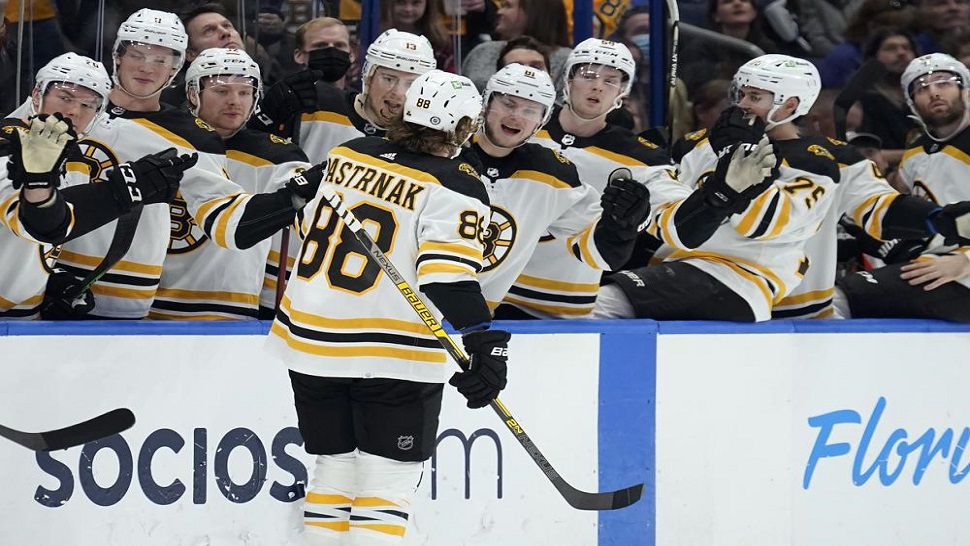 Marchand scores twice, Pastrnak has goal, 2 assists as Bruins beat