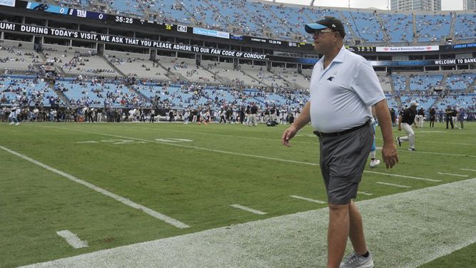 Carolina Panthers fans attend Panthers Fan Fest