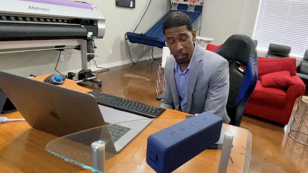 David Williams in his office. (Spectrum News 1/Bria Bell)