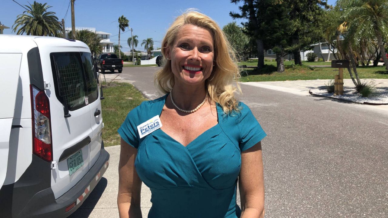 Dawn Peters makes her pitch for Pinellas County School Board