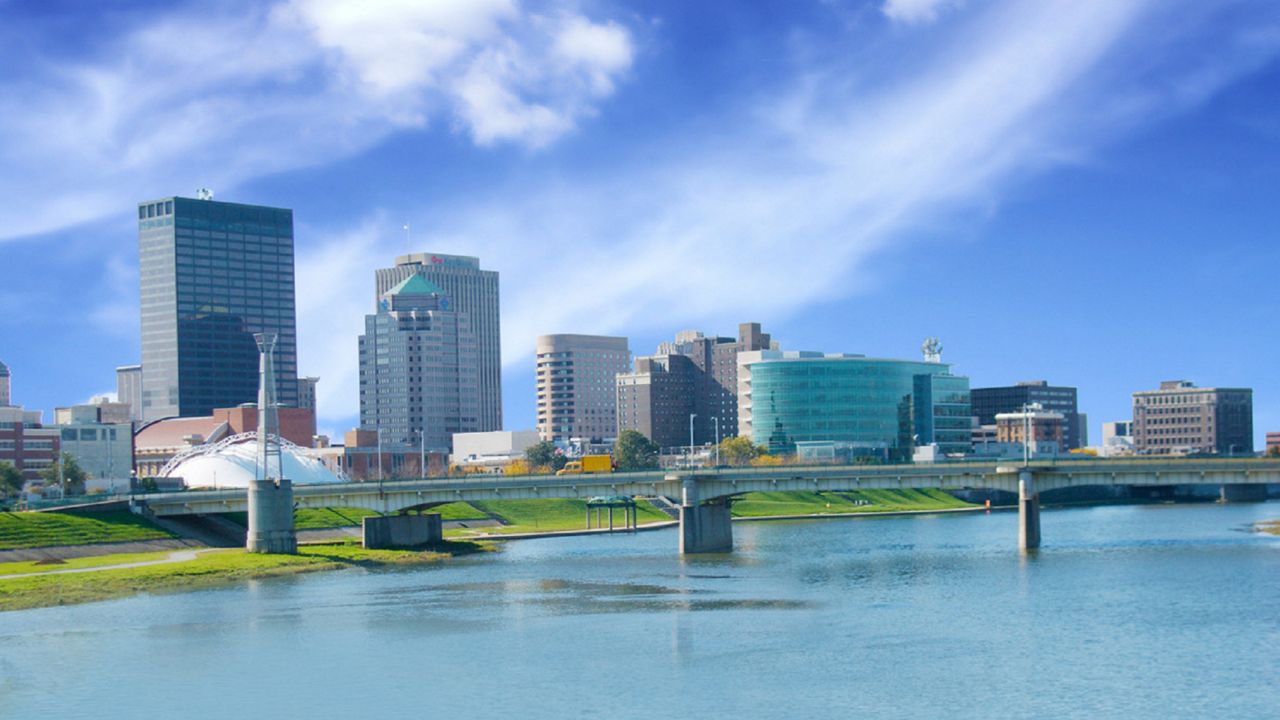 Daytime photo of the Dayton skyline. (Photo courtesy of City of Dayton)