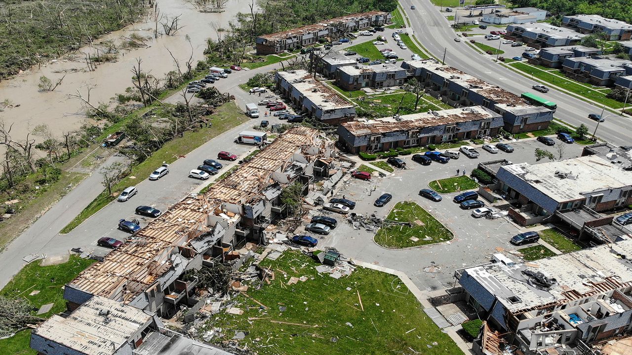 Dayton tornado damage