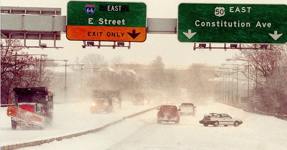 blizzard 1996 snow washington