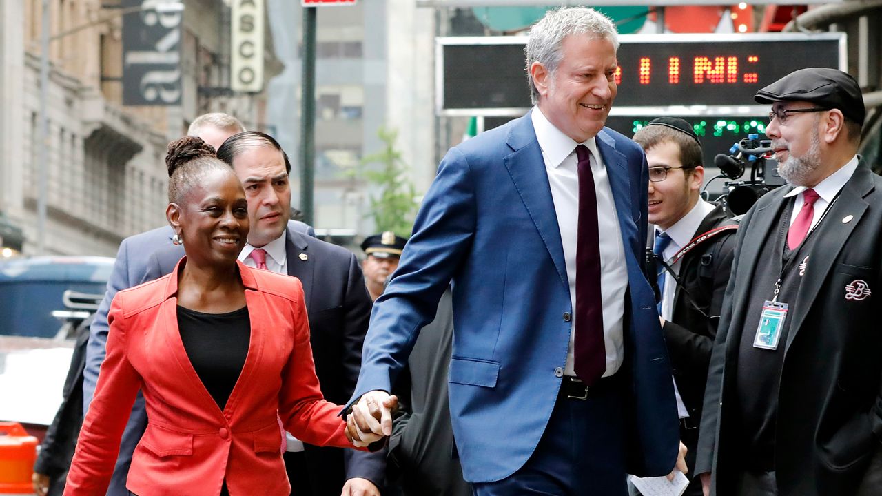 Bill de Blasio Chirlane McCray campaign trail