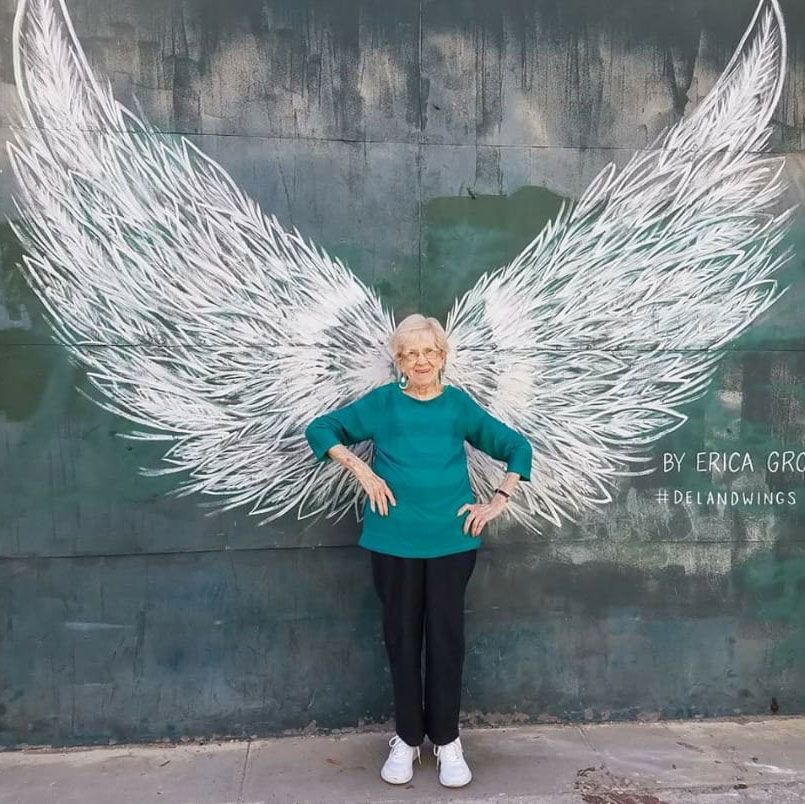 Susan McCabe says her mom "earned her wings" some time after taking this picture. (Susan McCabe, Viewer)