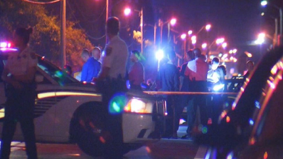 Police tape blocking access to Skipper Road in Lutz, where Hillsborough County Sheriff's Office deputies are investigating a deputy-involved shooting, Tuesday, March 26, 2019. (Laurie Davison/Spectrum Bay News 9)