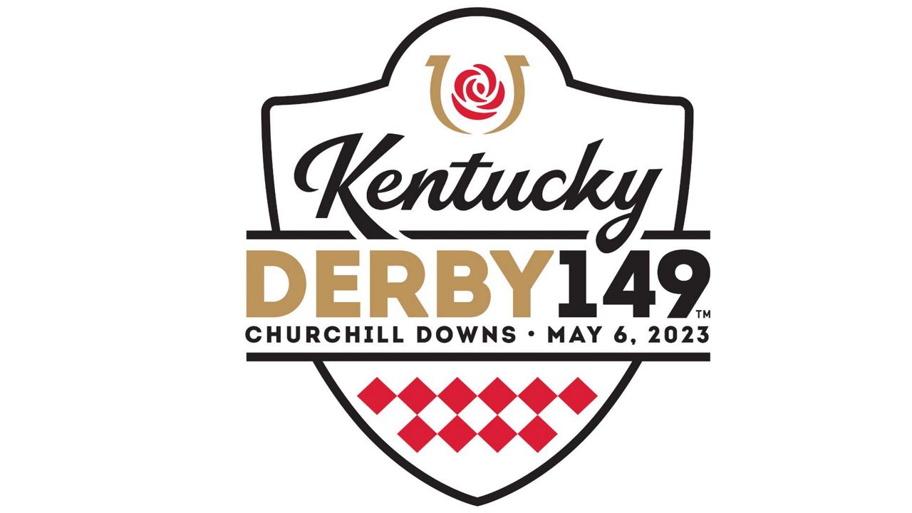 Churchill Downs unveiled the official logo for the 149th running of the Kentucky Derby which will take place May 6, 2023. (Churchill Downs)