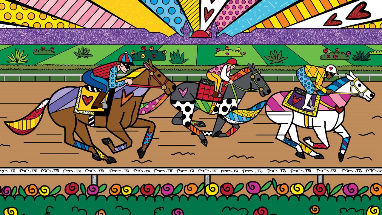 The official art for the 149th Kentucky Derby was designed by Romero Britto. (Churchill Downs)