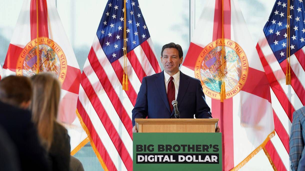 Gov. Ron DeSantis proposed legislation Monday calling to ban a ‘centralized digital dollar’ in Florida. (The governor's office)