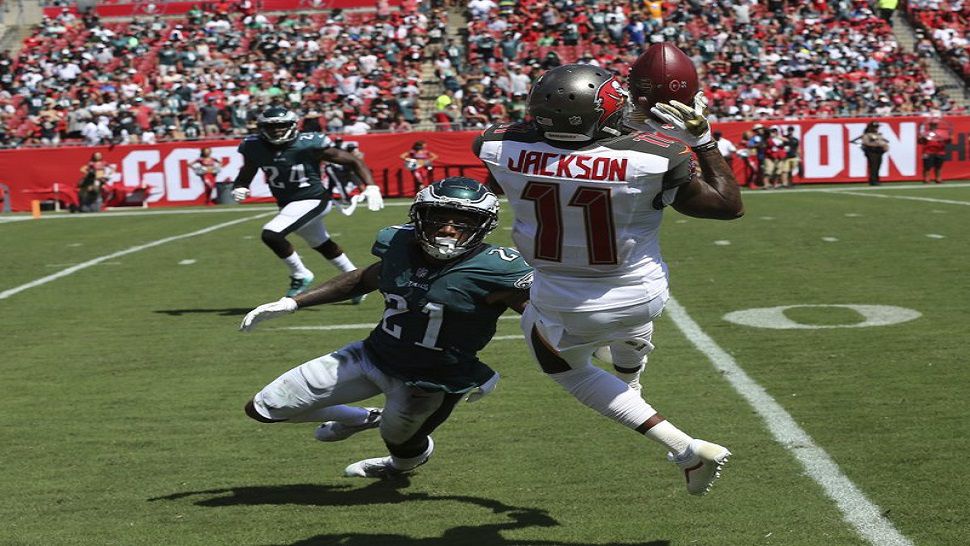 DeSean Jackson has nine catches for 275 yards and three TDs this season.