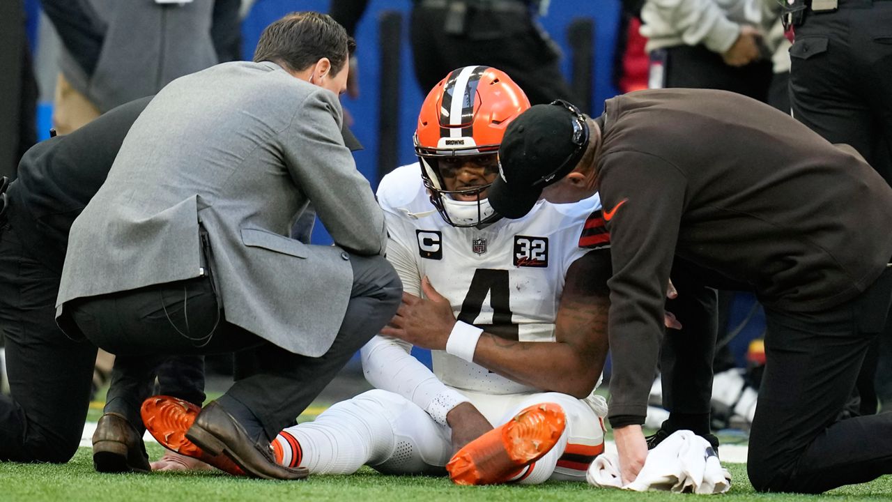 Deshaun Watson injured his shoulder last season. (AP Photo)