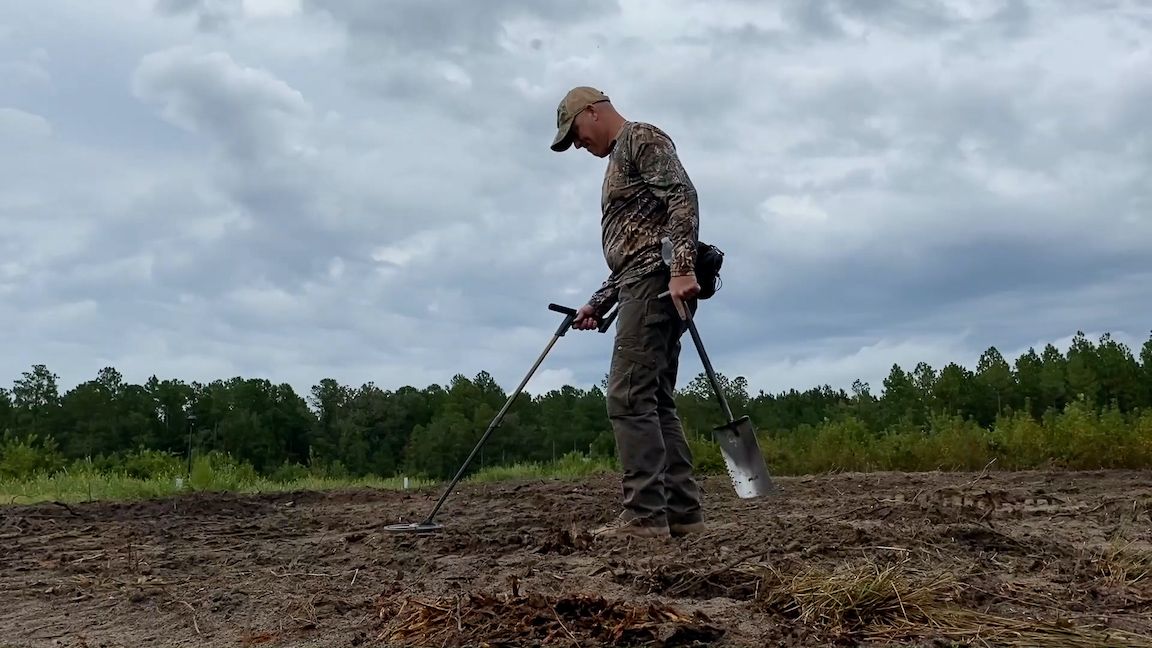Dana meredith spends his free time metal detecting across North Carolina.