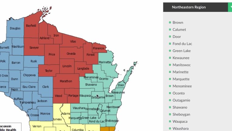 Wisconsin DHS new web page tracks Coronavirus group settings