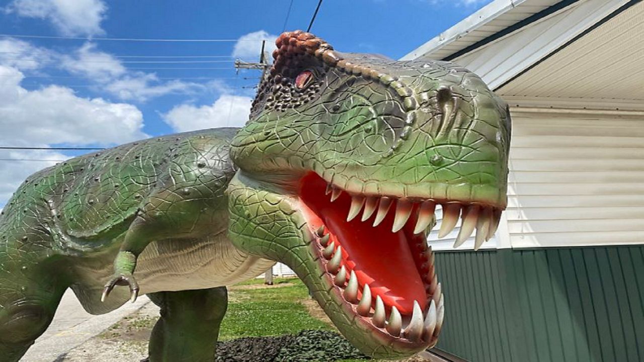 Dino Stroll allows visitors to walk amongst giant dinosaurs