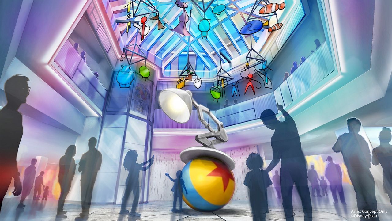 Disney plans to transform the Paradise Pier Hotel into a Pixar-themed resort. (Courtesy Disneyland Resort) 