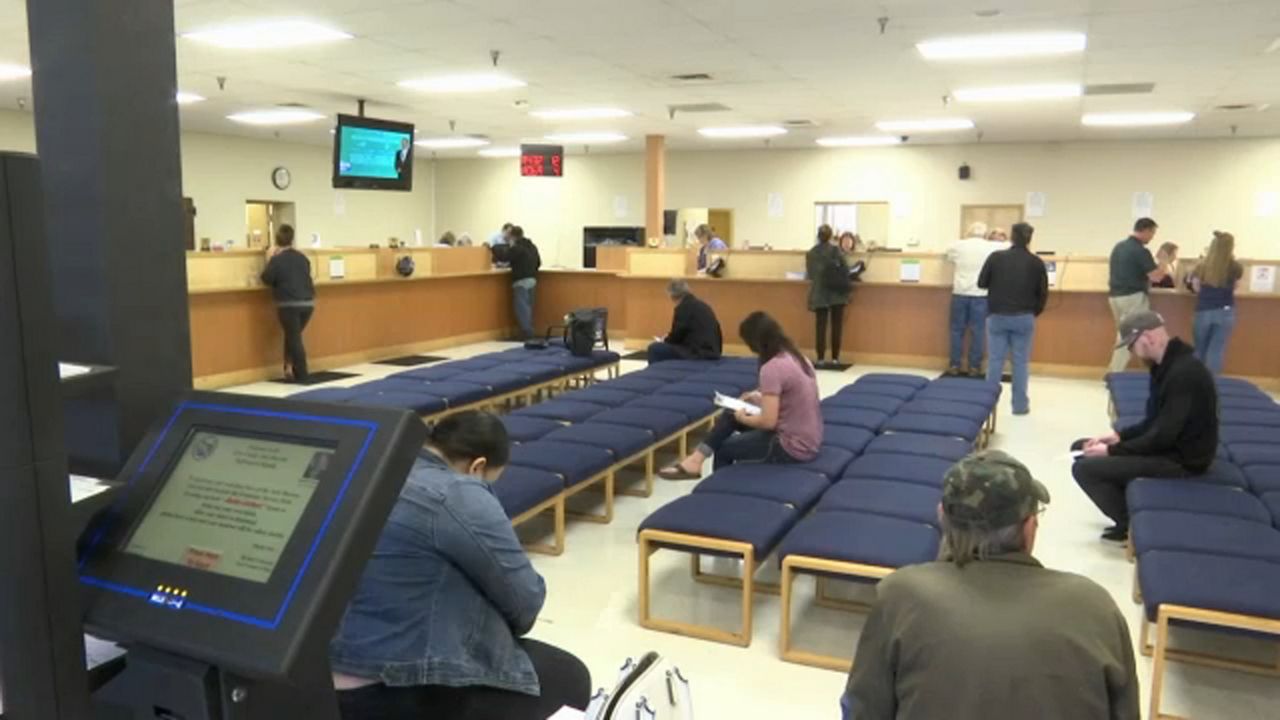 line at the DMV