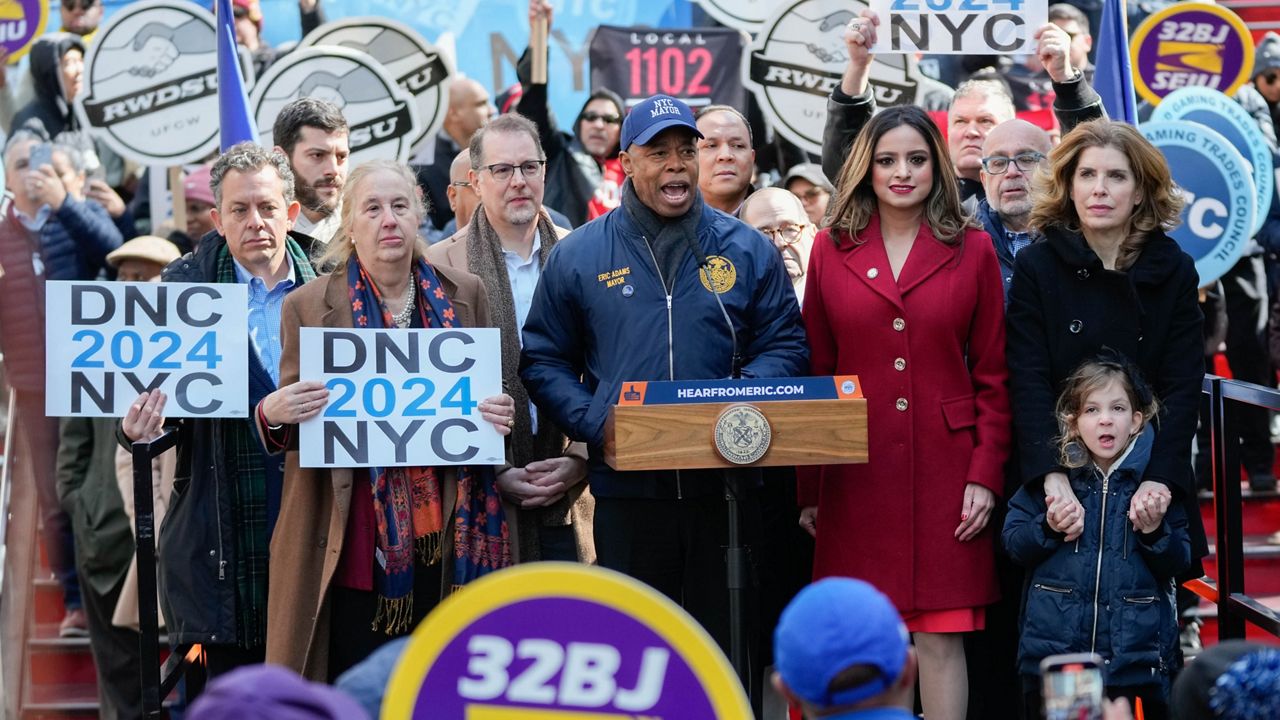 Adams, officials rally for NYC's bid to host DNC in 2024