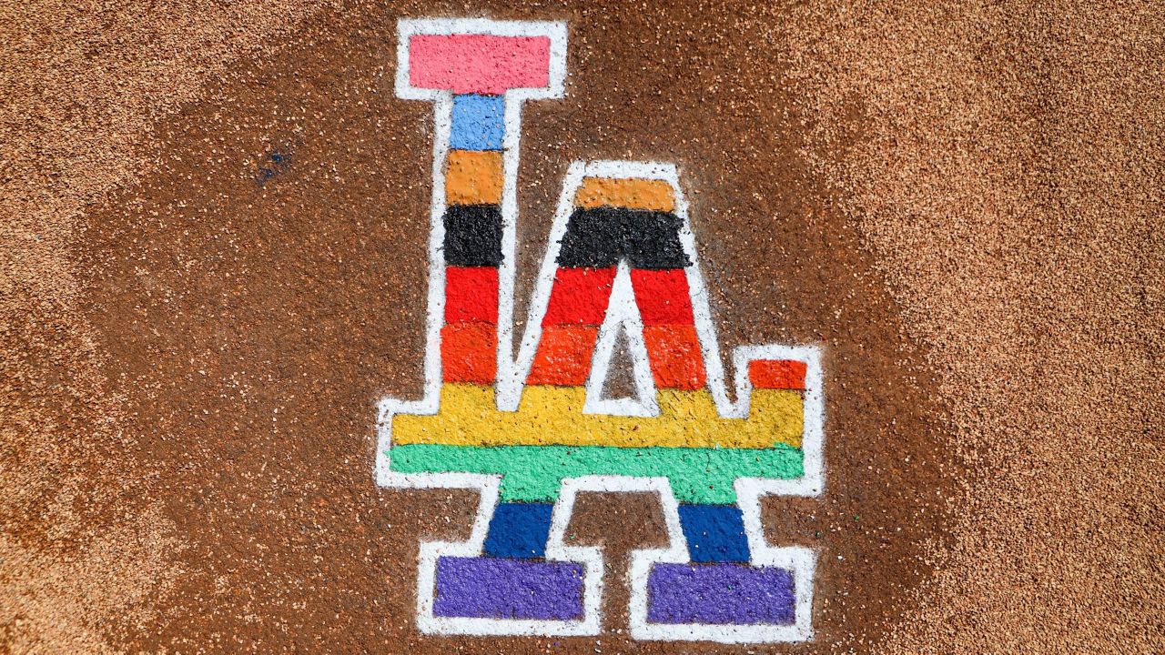 Dodgers' biggest Pride Night to date include variations on outfield signage