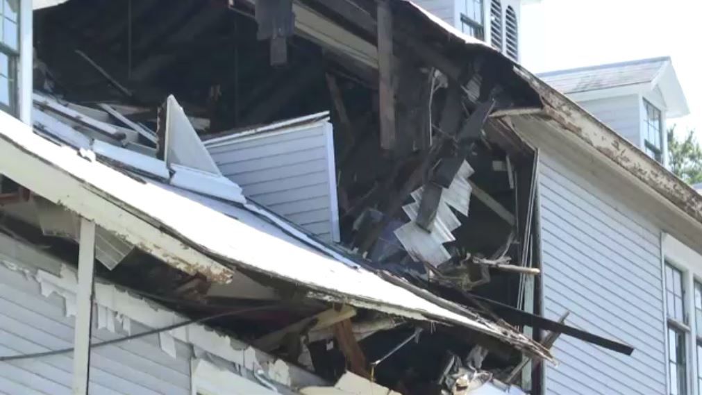 Part of Daniel Green Complex collapses in Dolgeville