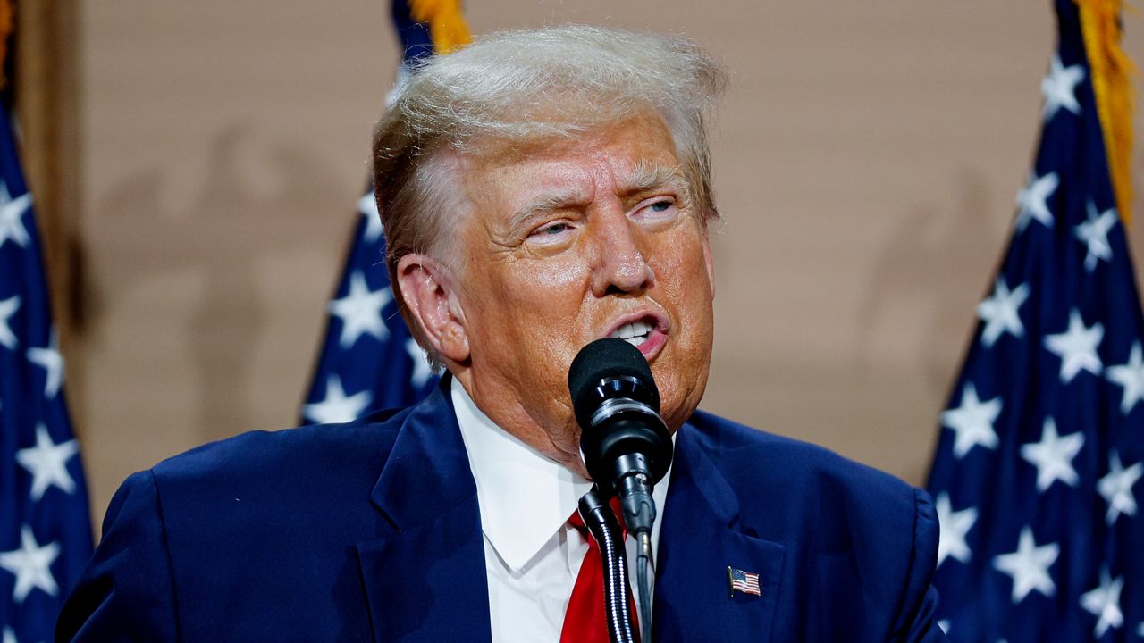 Former President Donald Trump is listed among dozens of possible witnesses, setting up a potential courtroom showdown with the judge.  (AP Photo/Mike Mulholland)