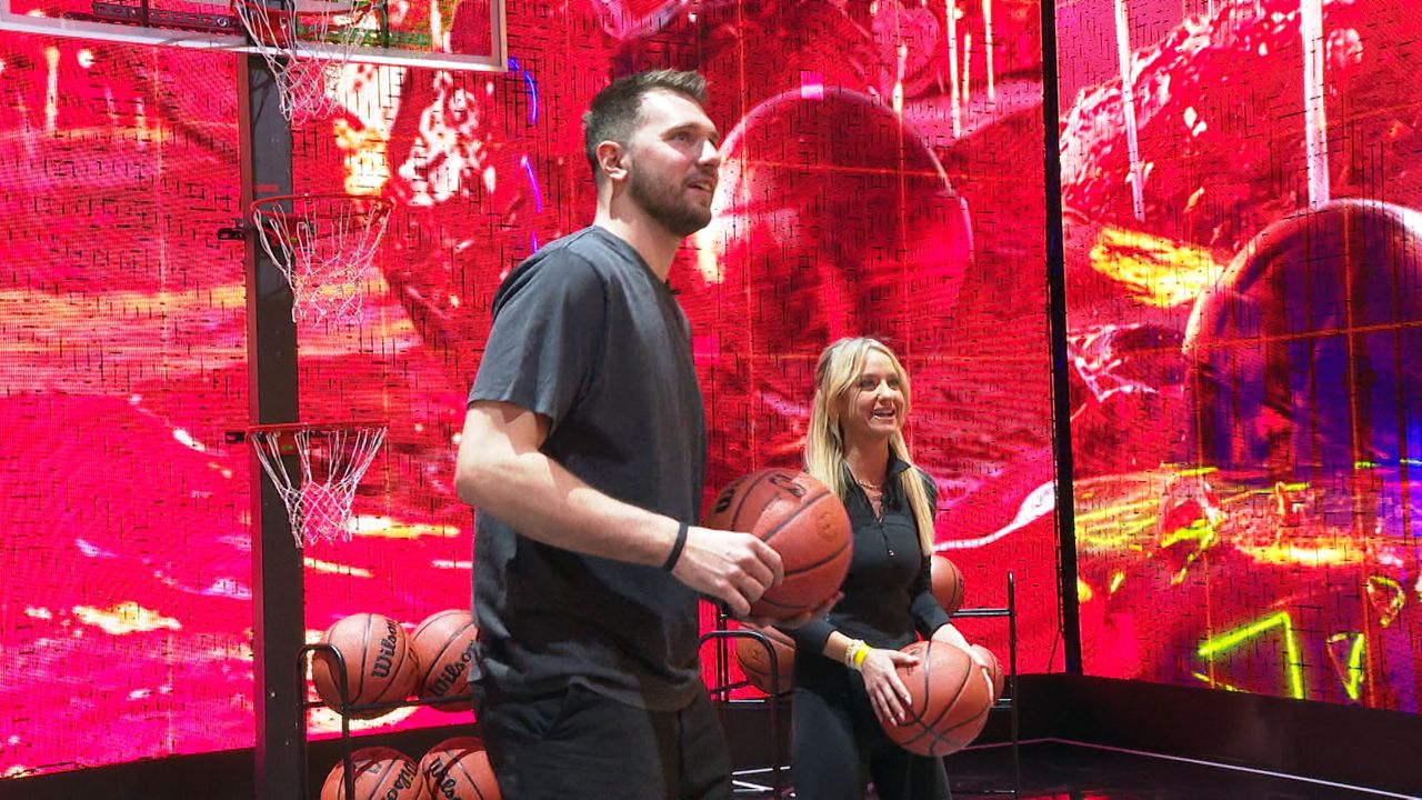 Luka Doncic connects with fans during All-Star Weekend
