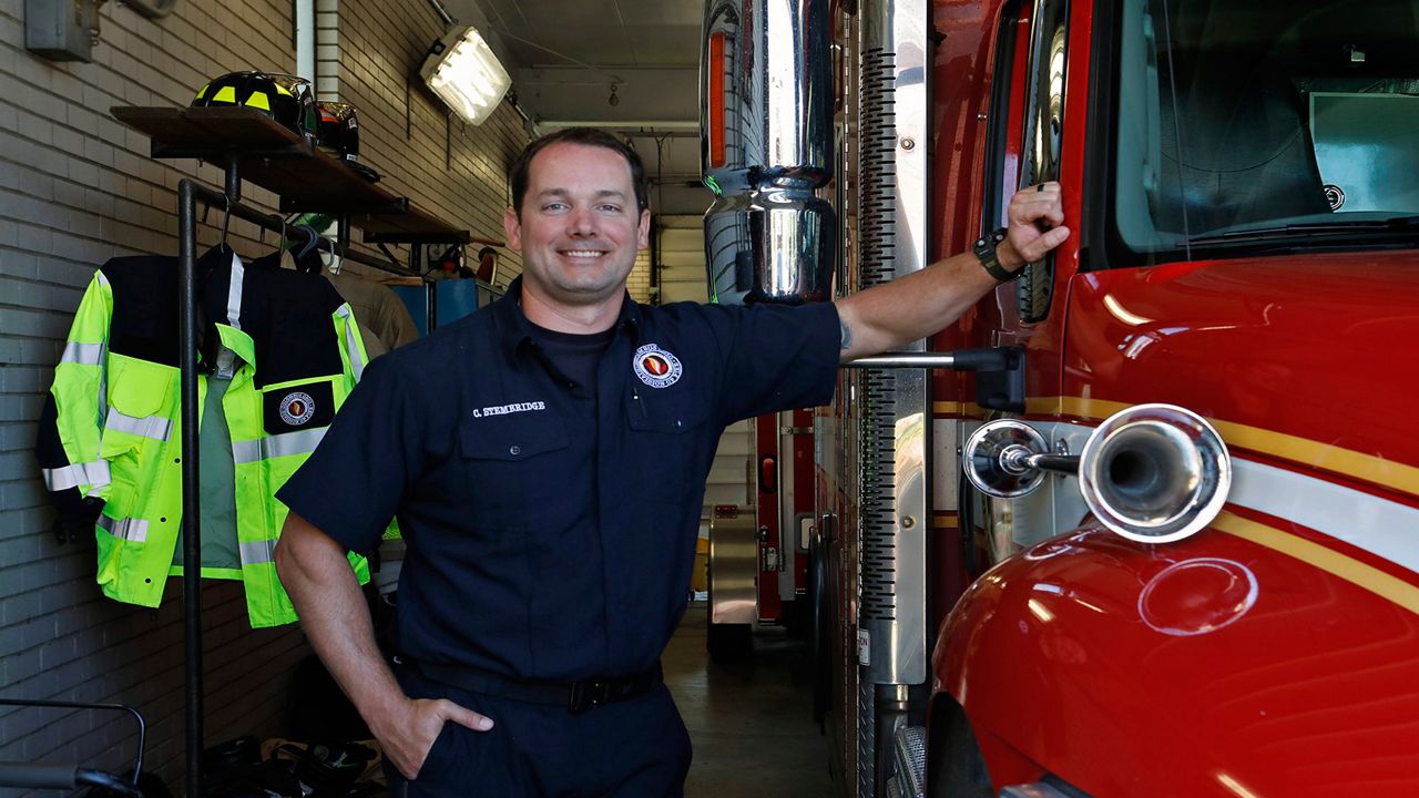 Photo of firefighter