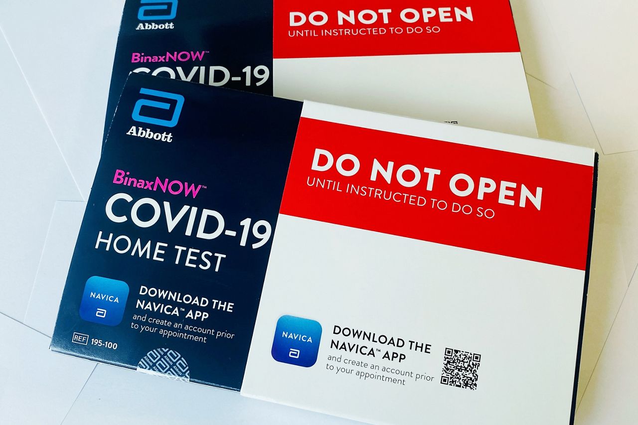 At home test kit packs