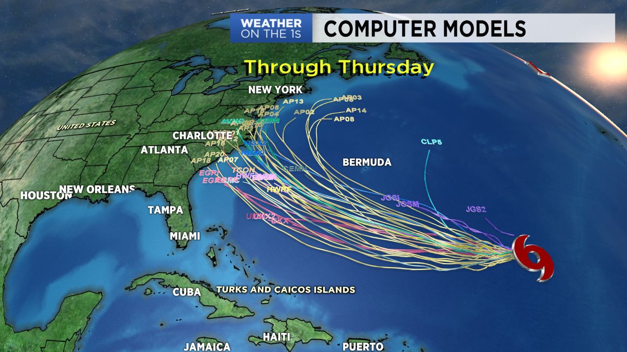 Computer models trending toward a possible major hurricane impact on our coast next week.