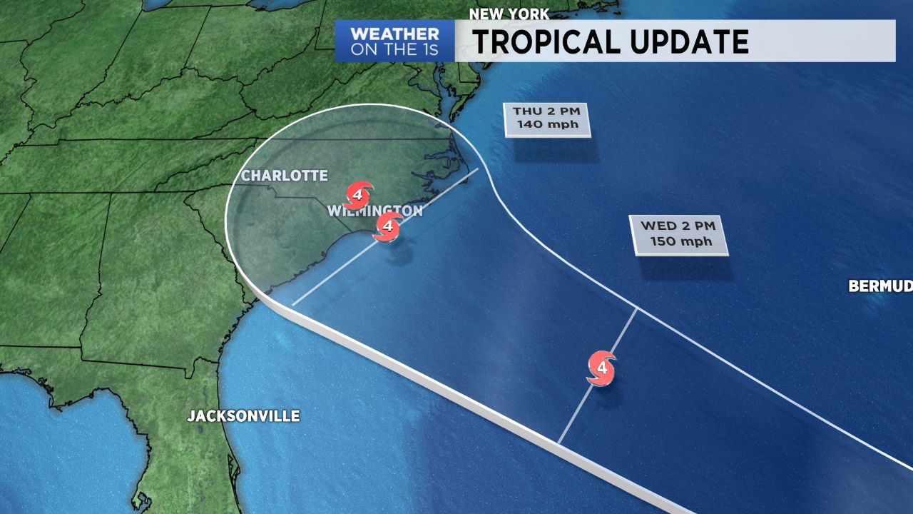 It's looking more likely that Florence will strike the Carolina coast by Thursday.