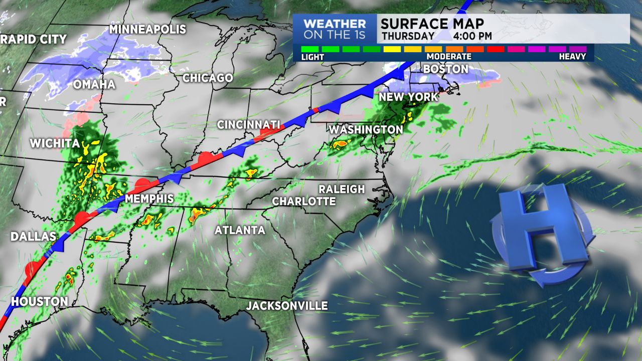 High pressure offshore keeps us quiet and warm again for Friday.